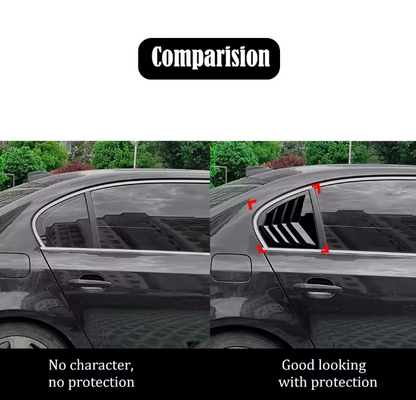 E60 Rear Window Louver Covers – Sport Vent Style Pair (E60 2003–2010, Pre-LCI & LCI)