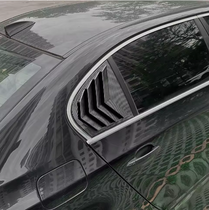 E60 Rear Window Louver Covers – Sport Vent Style Pair (E60 2003–2010, Pre-LCI & LCI)