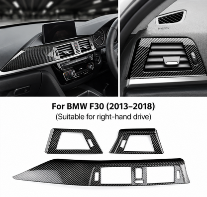 BMW F30 Dashboard Air Vent Trim Cover (2013–2018) – Carbon Look