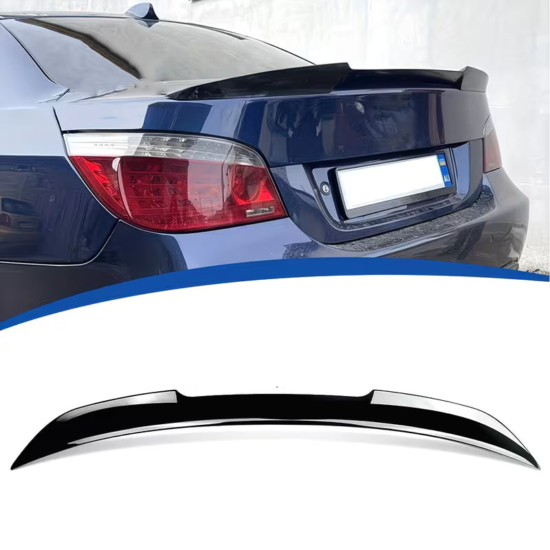 Rear Trunk Spoiler for BMW 5 Series E60 / E61 (2004–2010) – Gloss Black / Carbon Look