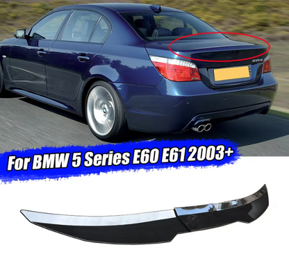 Rear Trunk Spoiler for BMW 5 Series E60 / E61 (2004–2010) – Gloss Black / Carbon Look