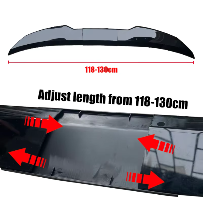 Rear Trunk Spoiler for BMW 5 Series E60 / E61 (2004–2010) – Gloss Black / Carbon Look