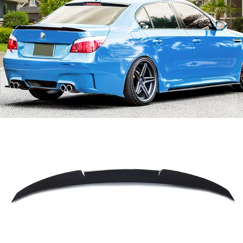 Rear Trunk Spoiler for BMW 5 Series E60 / E61 (2004–2010) – Gloss Black / Carbon Look