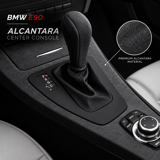 BMW E90 Alcantara Center Console Trim