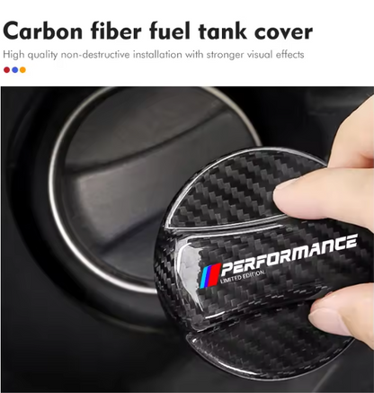 E90 Carbon Fiber Fuel Cap Cover – Sport Gas Tank Lid Trim (E9X 2005–2012, Pre-LCI & LCI)