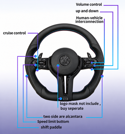 BMW F30 Performance Sport Steering Wheel – Perforated Leather | Plug & Play