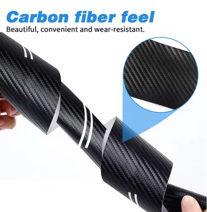 E90 Carbon Fiber Door Sill Protector – Entry Threshold Trim 4PCS (E9X 2005–2012, Pre-LCI & LCI)