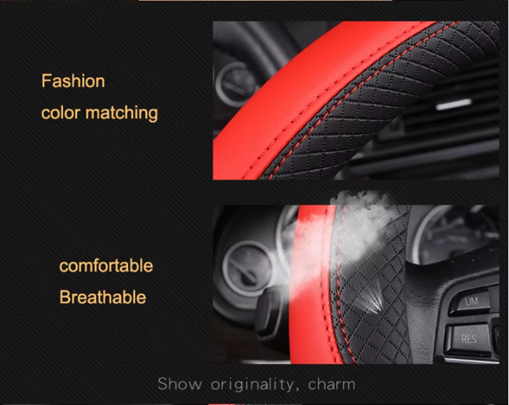 E60 Leather Steering Wheel Cover – Sport Interior Upgrade (E6X 2003–2010, Pre-LCI & LCI)