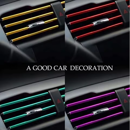 E90 Interior Air Vent U-Shape Trim Strips – Climate Control Styling 10PCS (E9X 2005–2012, Pre-LCI & LCI)