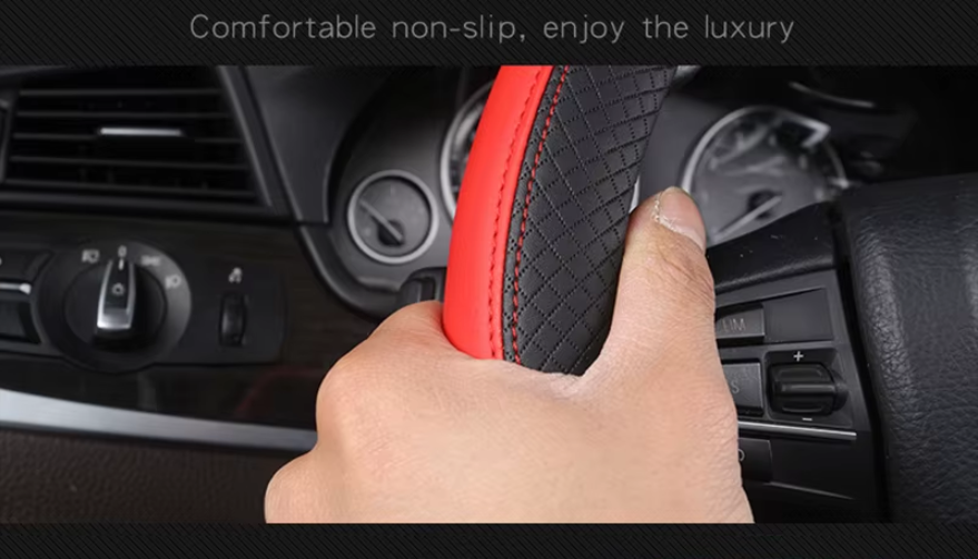 E60 Leather Steering Wheel Cover – Sport Interior Upgrade (E6X 2003–2010, Pre-LCI & LCI)