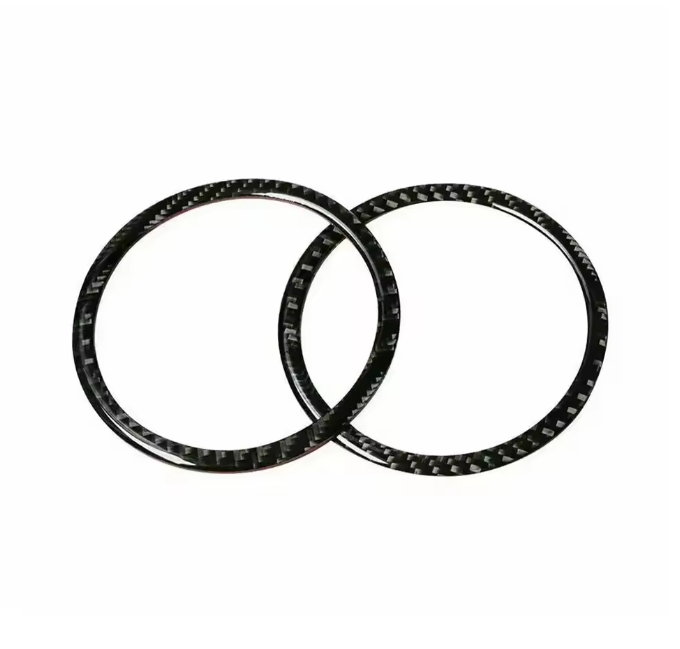 E90 Carbon Fiber Door Speaker Trim Rings – Interior Upgrade (E9X 2005–2012, Pre-LCI & LCI)
